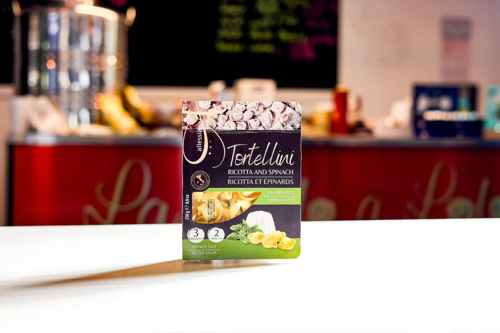Allessia Tortellini Gluten Free Ricotta and Spinach